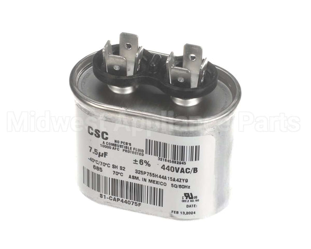 S1-CAP44075F York 440V 7.5Mfd Run Cap Flat