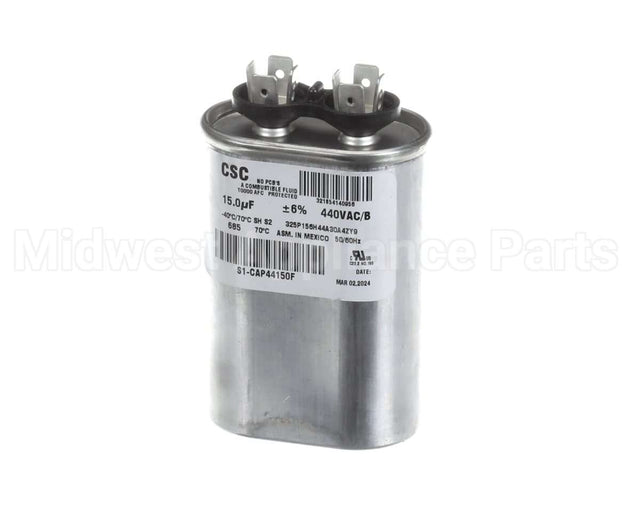 S1-CAP44150F York 440V 15Mfd Run Single Cap Flat