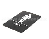 S69B-6BK Update International Braille Plastic Sign 6X9 - Men
