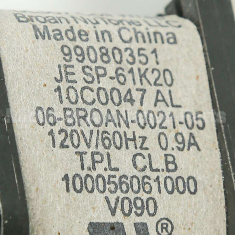 S97009796 Broan Srv Blwr Assy-E&G Bulb Heater