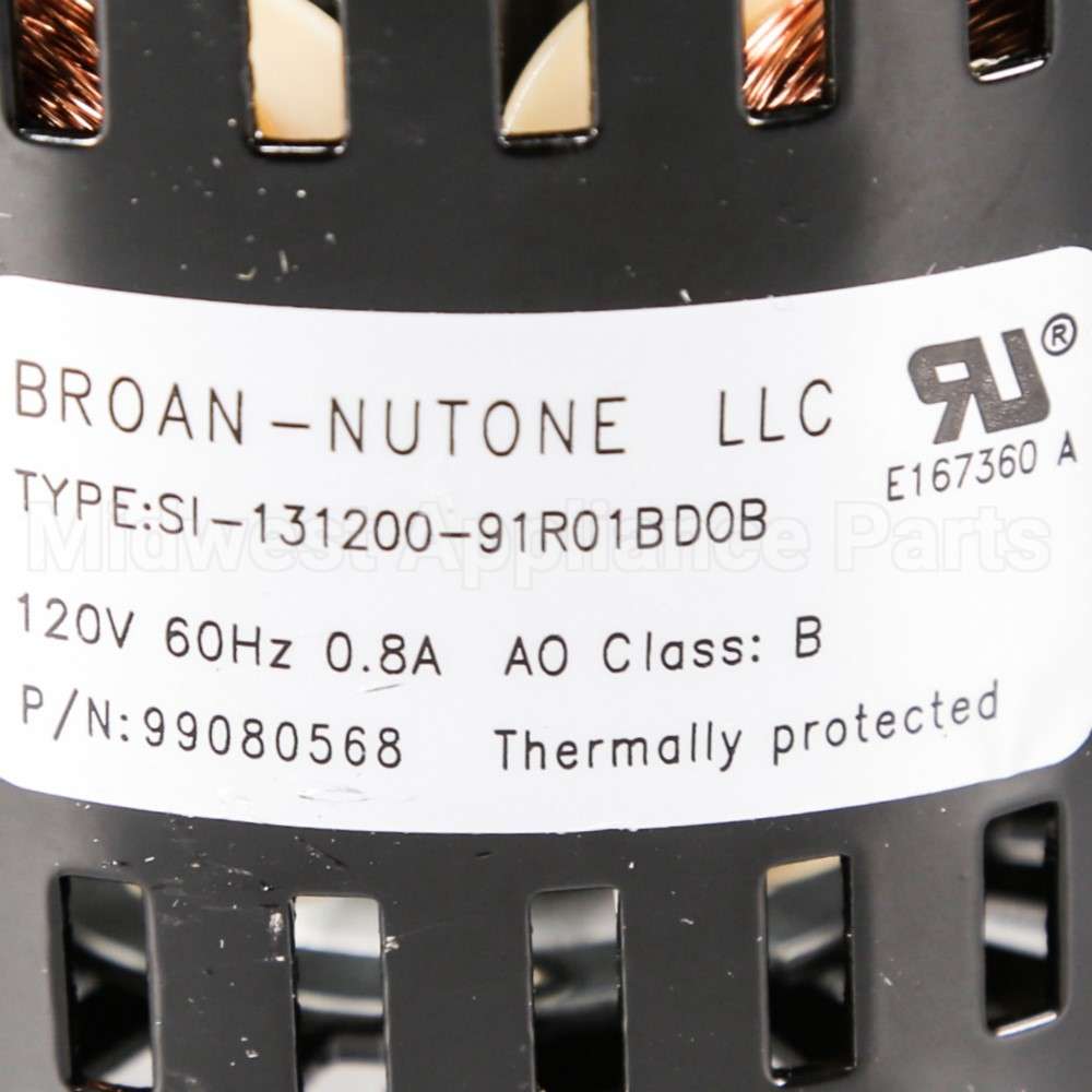 S97016621 Broan Srv Assy Blower 70/80Cfm N-Can (Qtr)