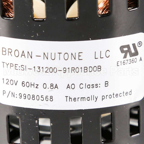 S97016621 Broan Srv Assy Blower 70/80Cfm N-Can (Qtr)