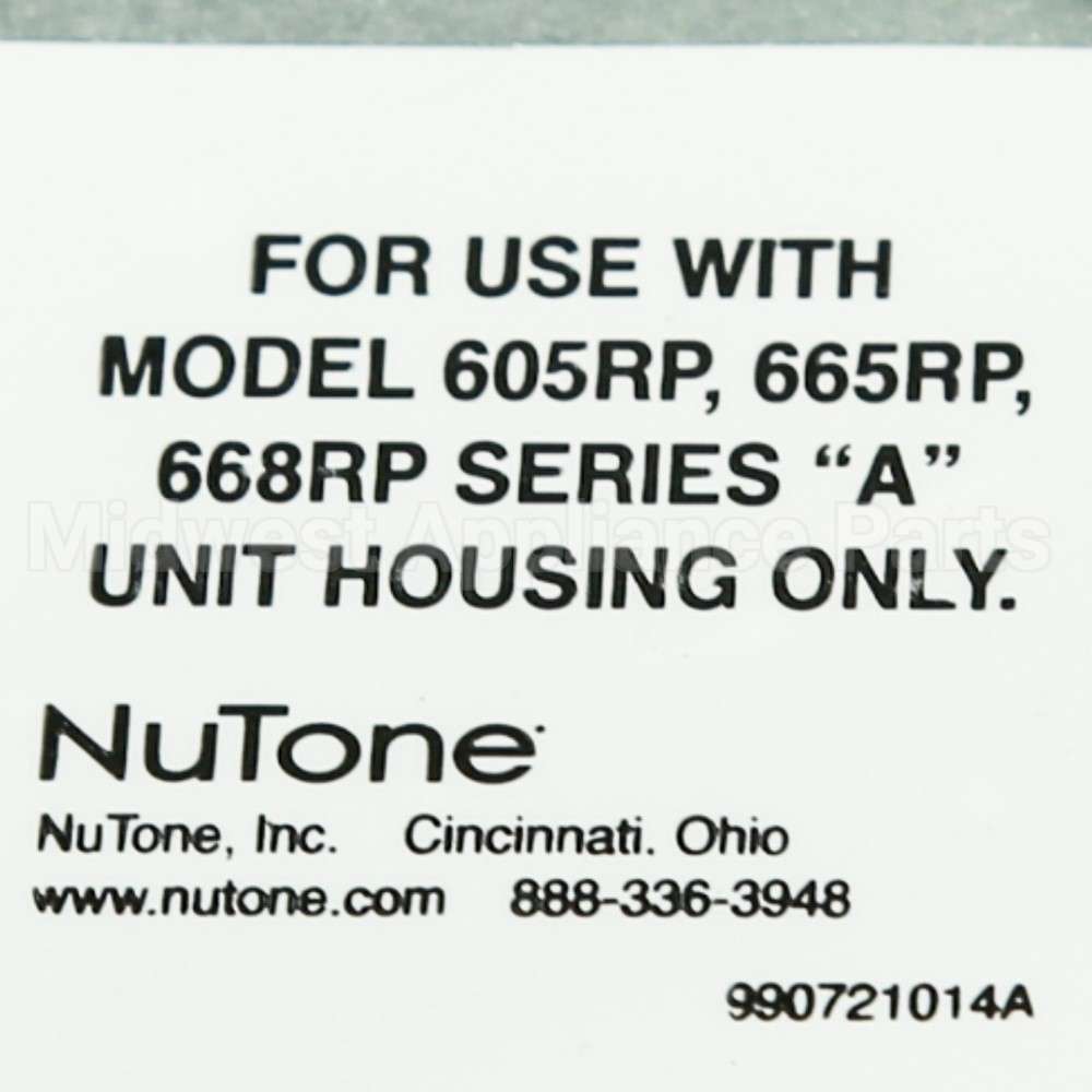 S97017646 Broan Srv Fan Assy Kit F/660 Series