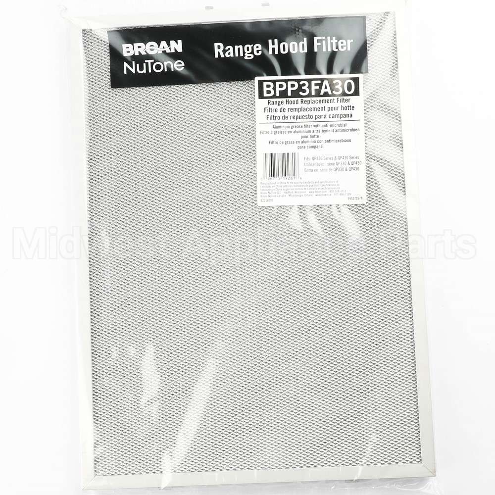 S97018205 Broan Obe1208 Srv Filter Kit F/Qp3 30N (Pair)