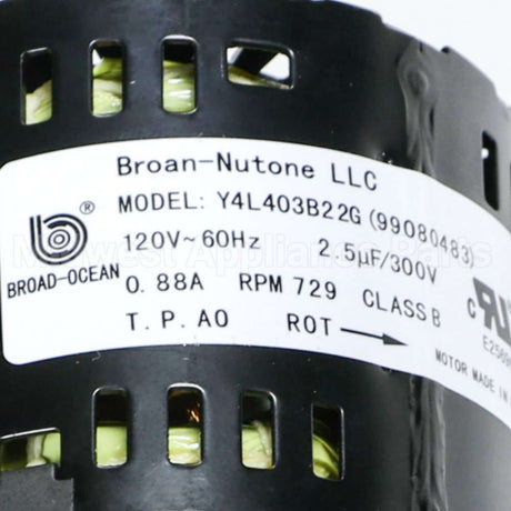 S99080483 Broan Srv Motor F/L200(M)