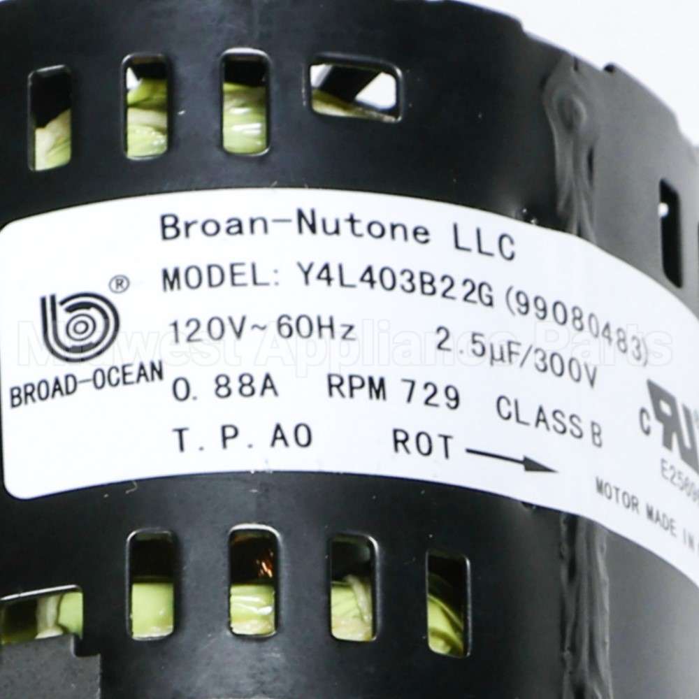 S99080483 Broan Srv Motor F/L200(M)