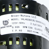 S99080483 Broan Srv Motor F/L200(M)