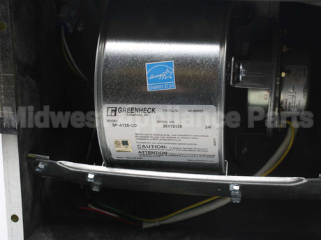 SP-A125 Greenheck 115V 1100Rpm Ceil Exhaust Fan