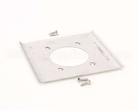 SS703 Hubbell Lighting Cover 2 Gang 2.156" Hole Ss