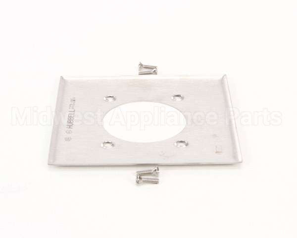 SS703 Hubbell Lighting Cover 2 Gang 2.156" Hole Ss