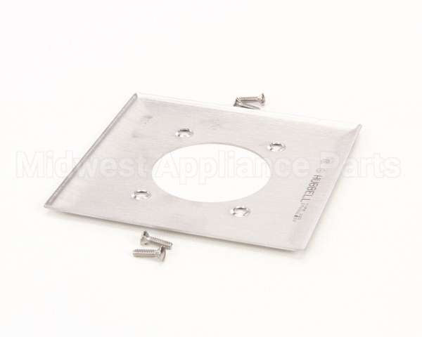 SS703 Hubbell Lighting Cover 2 Gang 2.156" Hole Ss