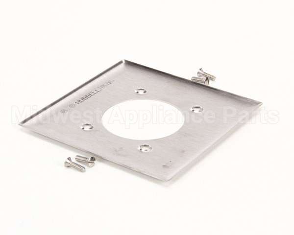 SS703 Hubbell Lighting Cover 2 Gang 2.156" Hole Ss
