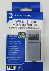 ST01 Intermatic 42On/Off Ops Wht In-Wall Timer