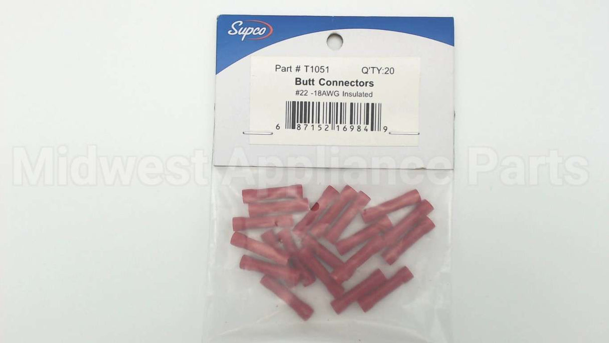 T1051 Supco Butt Conn (20Pc)