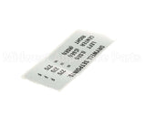 TBP00149 Delfield Label,Drywell Setpoints