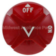 VH107727-3 Compatible Vulcan Knob 2-7/8 D, Off-On