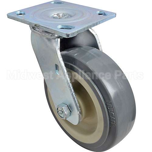VH6600220P010ZA Compatible Vulcan Caster, Plate(6", Gry)