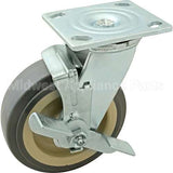 VH6600220P01VZA Compatible Vulcan Caster, Plate, 6", W/Brk, Gry