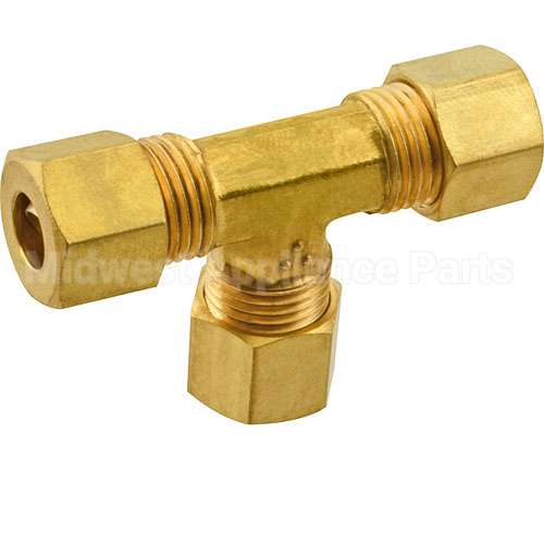 VHFP019-08 Compatible Vulcan Tee, Compression 1/4"Od
