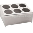 VOL97241 Compatible Vollrath Holder, Flatware, 6 Cylinder, Ss