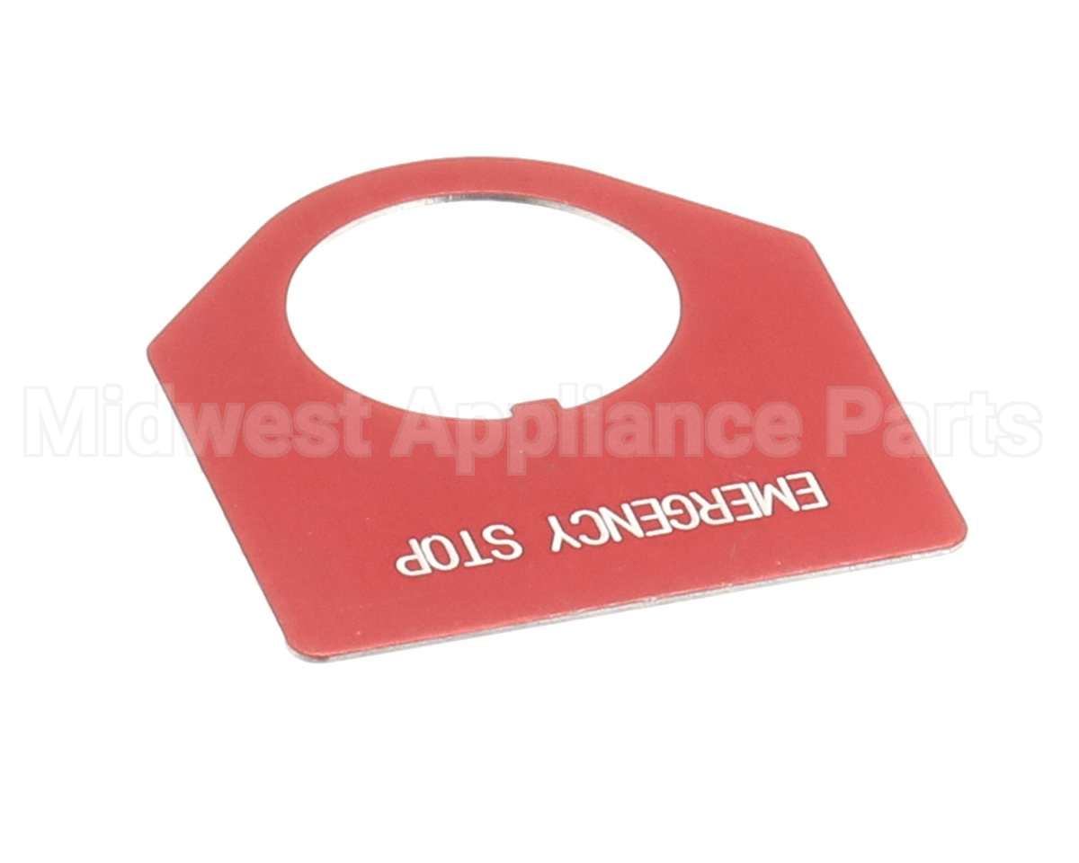 VTS7180 Biro Legend Plate, Emergency Stop, Red