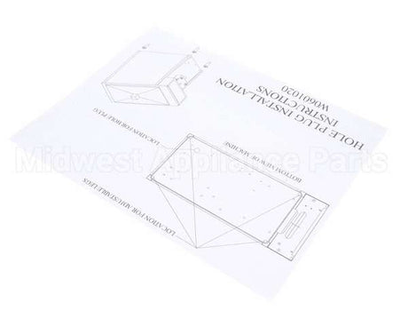 W0601020 Grindmaster Cecilware Installation Sheet,Hole Plug