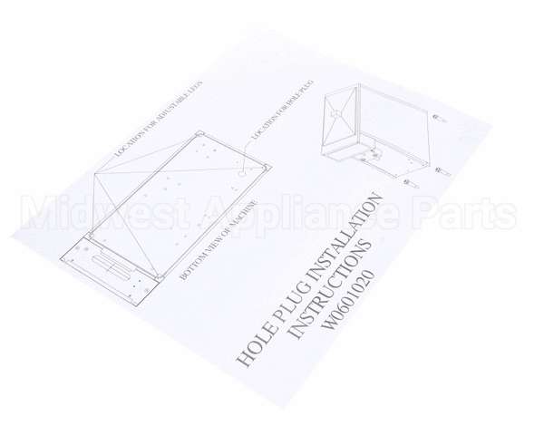 W0601020 Grindmaster Cecilware Installation Sheet,Hole Plug