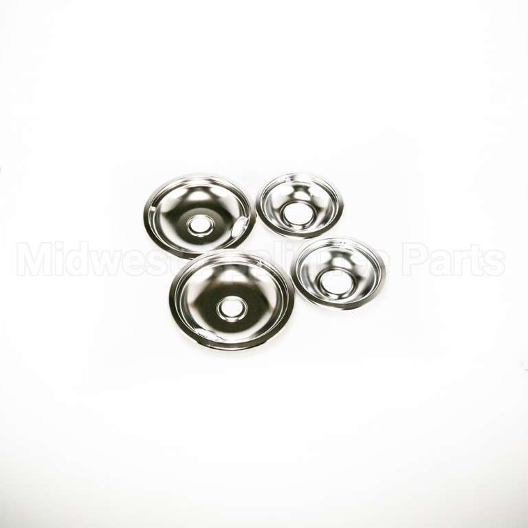 W10278125 Whirlpool Chrome Drip Bowl Set, 2-