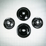 W10288051 Whirlpool Black Drip Bowl Set, 2-6