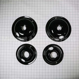 W10288051 Whirlpool Black Drip Bowl Set, 2-6