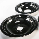 W10288051 Whirlpool Black Drip Bowl Set, 2-6