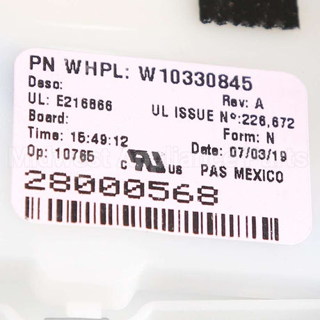 W10330845 Whirlpool Harness-Sky Asynch Turbo