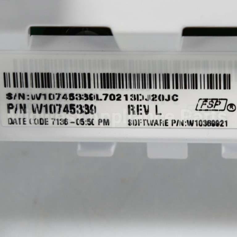 W10745339 Whirlpool Cntrl-Elec