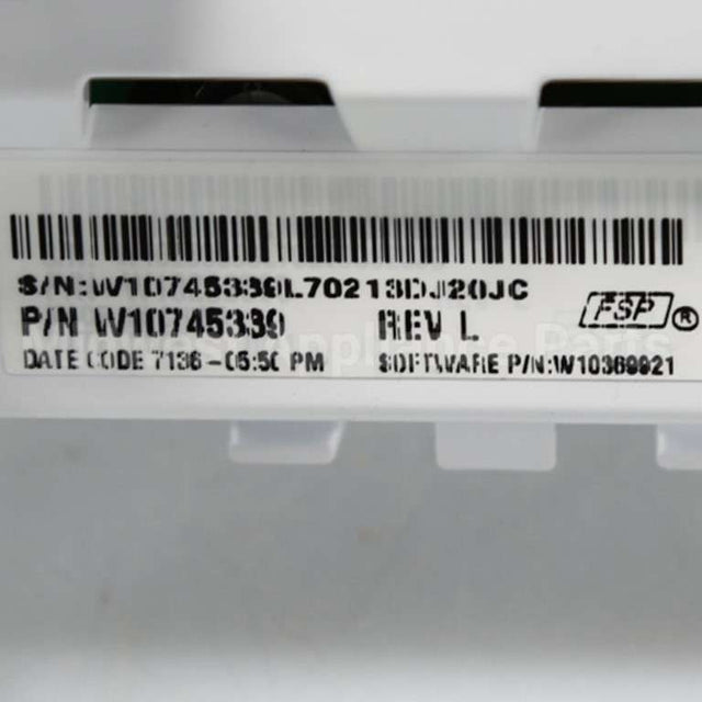 W10745339 Whirlpool Cntrl-Elec