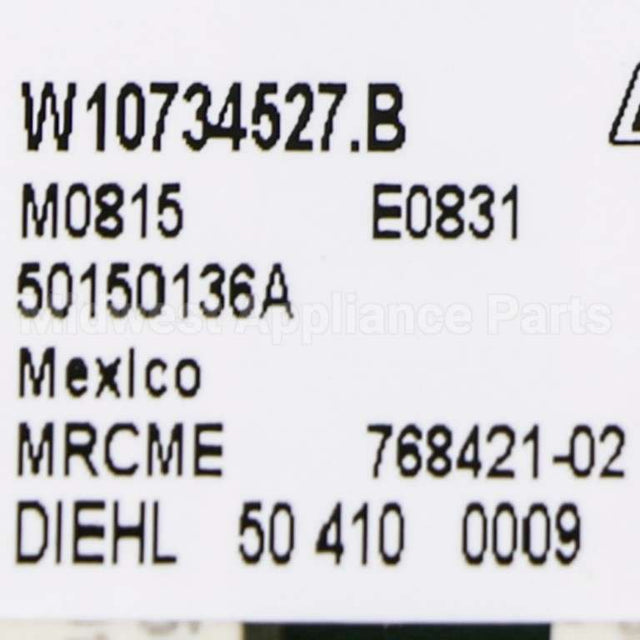 W10803217 Whirlpool Cntrl-Elec