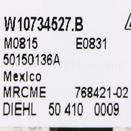 W10803217 Whirlpool Cntrl-Elec