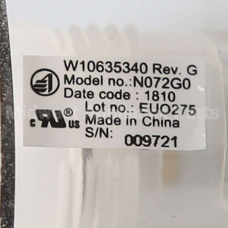 W10813116 Whirlpool Light