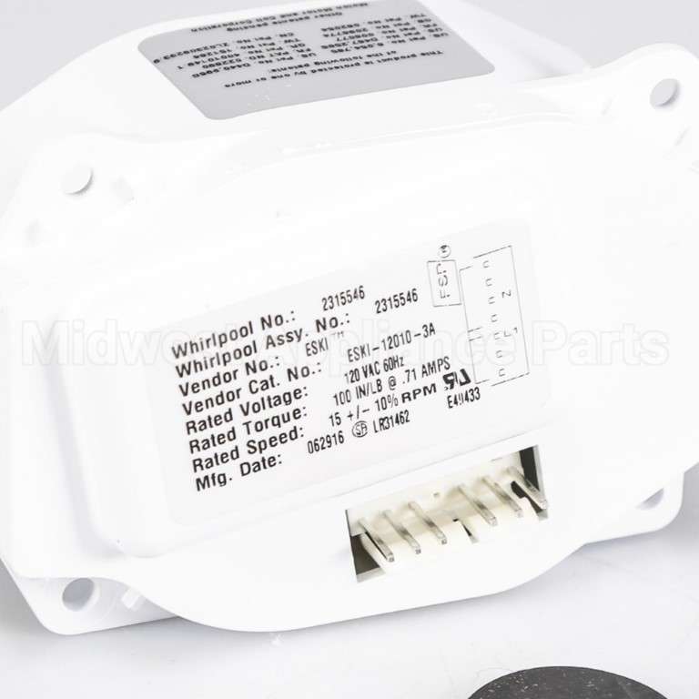 W10822635 Whirlpool Motor