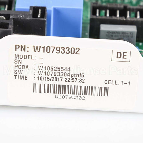 W10833003 Whirlpool Cntrl-Elec