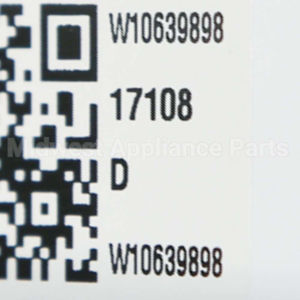 W10850372 Whirlpool Handle