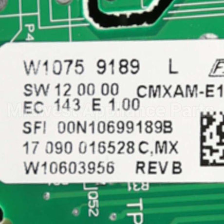 W10852640 Whirlpool Cntrl-Elec