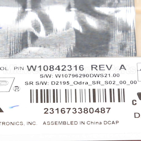 W10866117 Whirlpool Cntrl-Elec