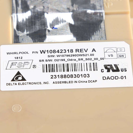 W10866118 Whirlpool Cntrl-Elec