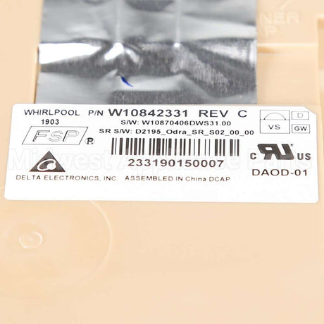 W10866130 Whirlpool Cntrl-Elec