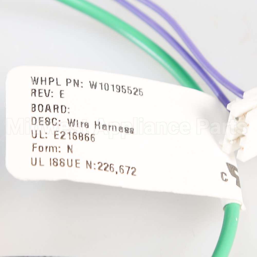 W10871222 Whirlpool Harns-Wire