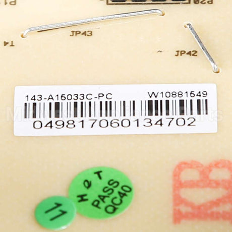 W10893407 Whirlpool Cntrl-Elec