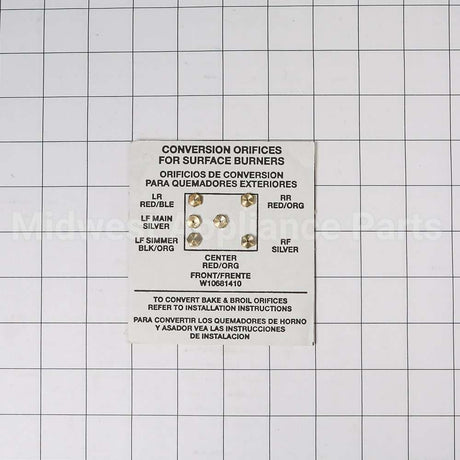 W10909678 Whirlpool Spud-Orfce