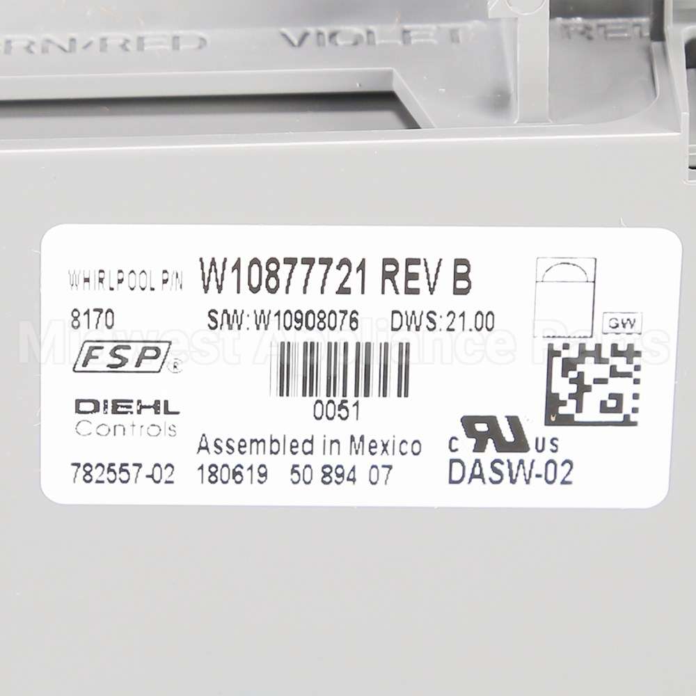 W10909702 Whirlpool Cntrl-Elec