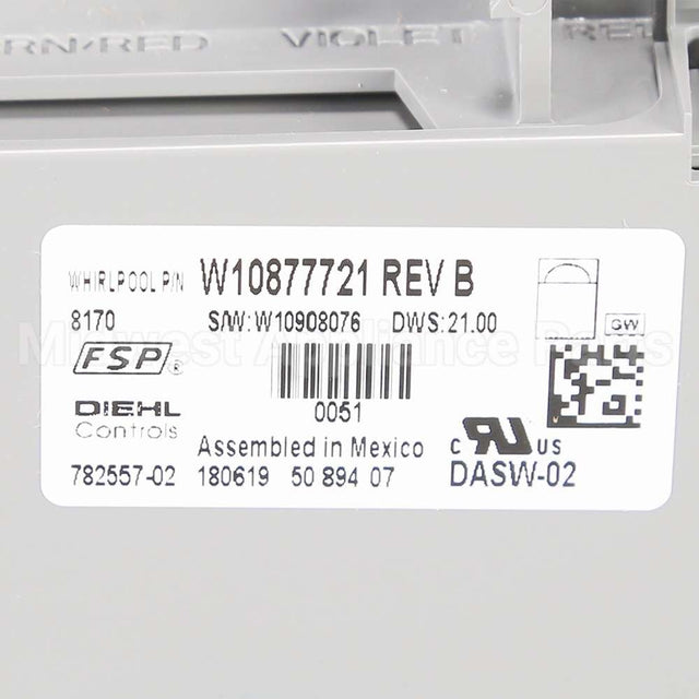 W10909702 Whirlpool Cntrl-Elec