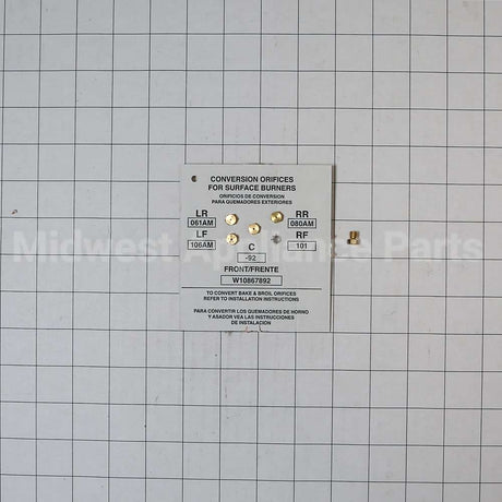 W11122556 Whirlpool Spud-Orfce